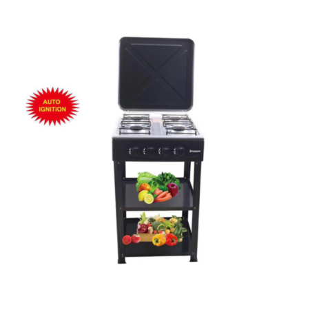 4 Burner ‎Premier Gas Stove Cooker with Stand Shelf