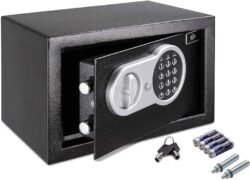Safe Box with Sensor Light Electronic Digital Keypad Steel Construction Money Safe