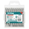 Total TAC16HL133 Screwdriver - PH2+SL6.0,65mm,10pcs set Double end bit