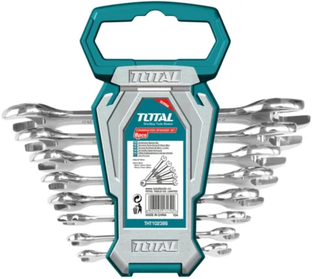 Total THT102386 8pcs double open end spanner set 6-22mm