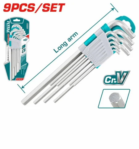 Total THT106191 9pcs hex key set