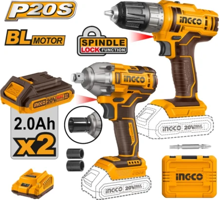 INGCO Lithium-Ion cordless 2 pcs combo kit