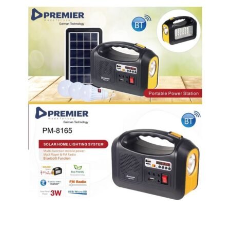 Premier Solar Home Lighting System With FM RADIO & Bluetooth Function