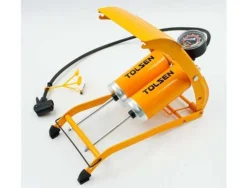 TOLSEN foot pump with gauge 65510