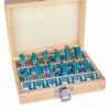 Total TACSR1121 12pcs Router bits set - 8mm