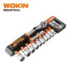 WOKIN 12 pcs 3-8 inch ratchet handle with sockets set