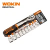 WOKIN 12 pcs ½ inch ratchet handle with sockets set