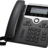 Cisco IP Phone CP-7821-K9 (Charcoal, Black)