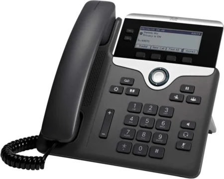 Cisco IP Phone CP-7821-K9 (Charcoal, Black)
