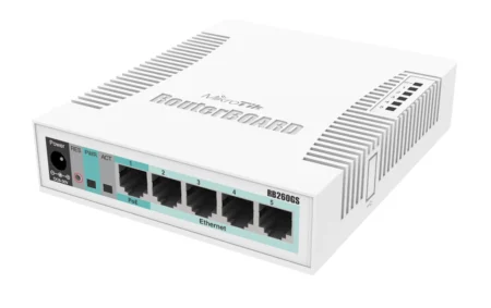 MikroTik CSS106-5G-1S (RB260GS) – 5-Port Gigabit Switch + 1 SFP