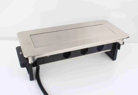 Alternative view of Multifunction Flip-Up Socket both Silver & Black