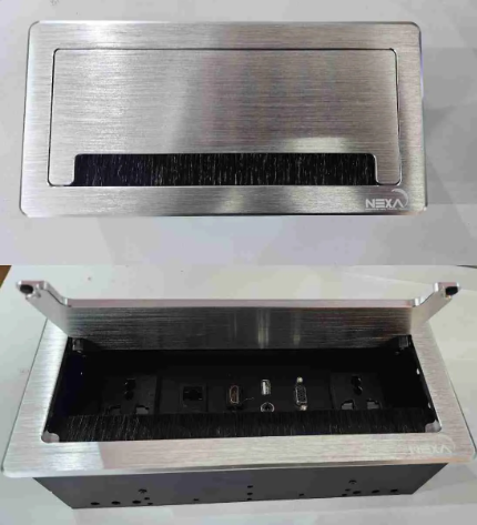 Multifunction Flip-Up Socket both Silver & Black